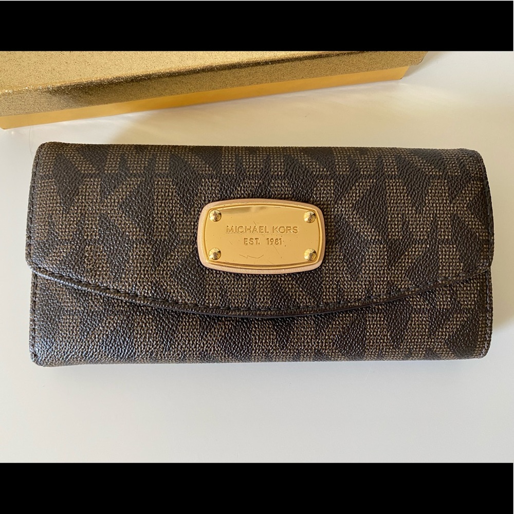 Michael Kors large logo wallet